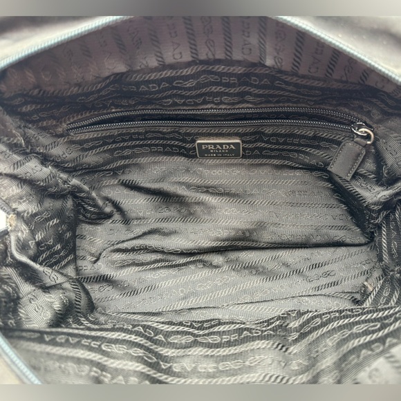 Prada - Authentic - Tessuto City Bag - Black Canvas with Lock & Key - Picture 15 of 16